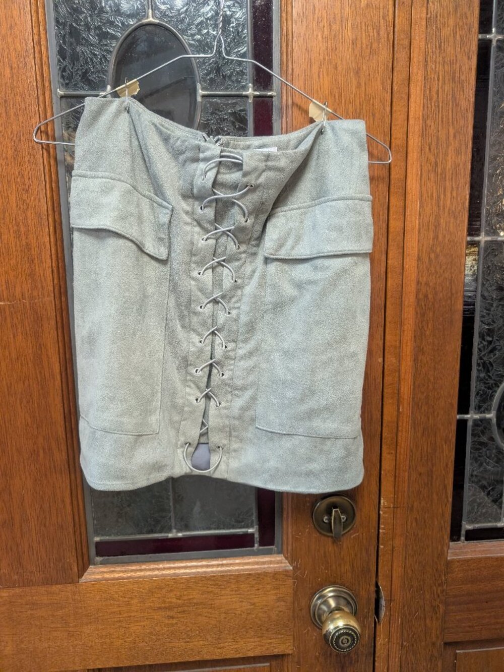Womens gray mini skirt, US size 6